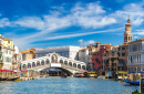 Gondola at the Rialto Bridge, Venice