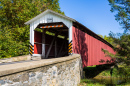 Covered Bridge in Rural Pennsylvania