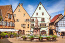 Town Square of Eguisheim, France